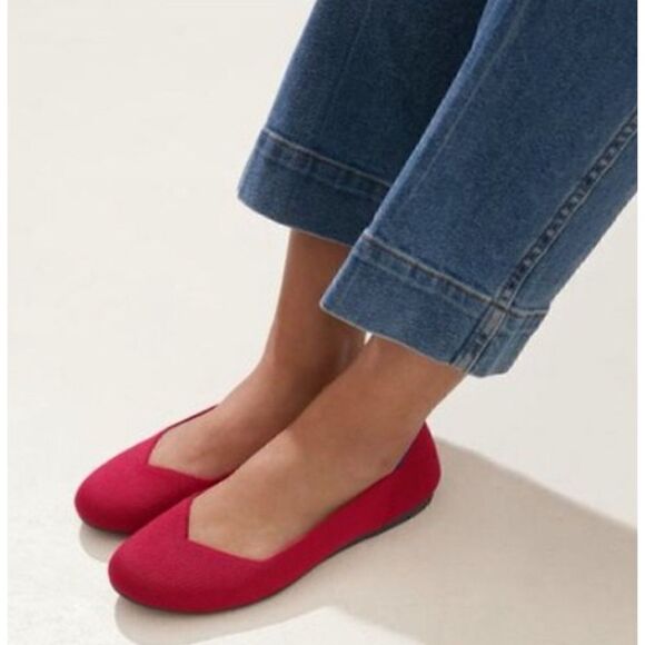 Rothy's The Flat - Scooter Red  Size 8.5 - Picture 3 of 9